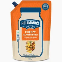 Hellmann's Cheezy Jalapeno Burst Veg Mayonnaise