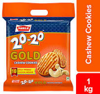 Parle 20 - 20 Gold Cashew Cookies 1kg