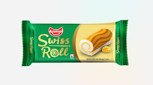 Anmol Swiss Roll Vanila with Mango Cream Cake