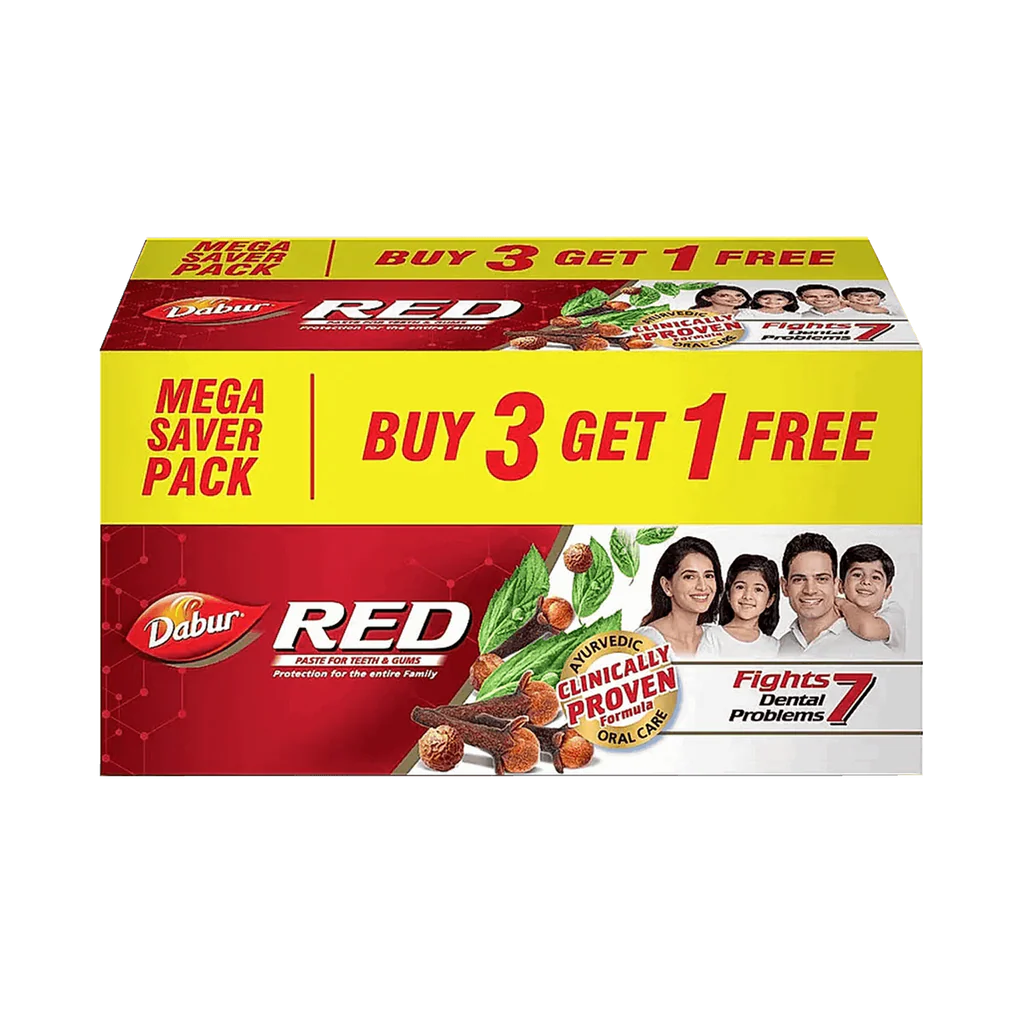 Dabur Red Toothpaste - 175g (175g x 4)