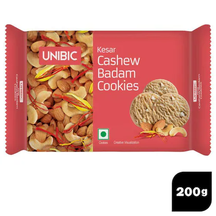 Unibic Badam Cookies - Kesar Cashew,