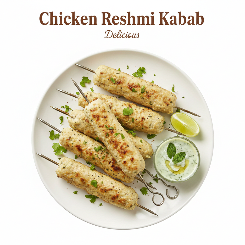Delicious Chicken Reshmi Kabab