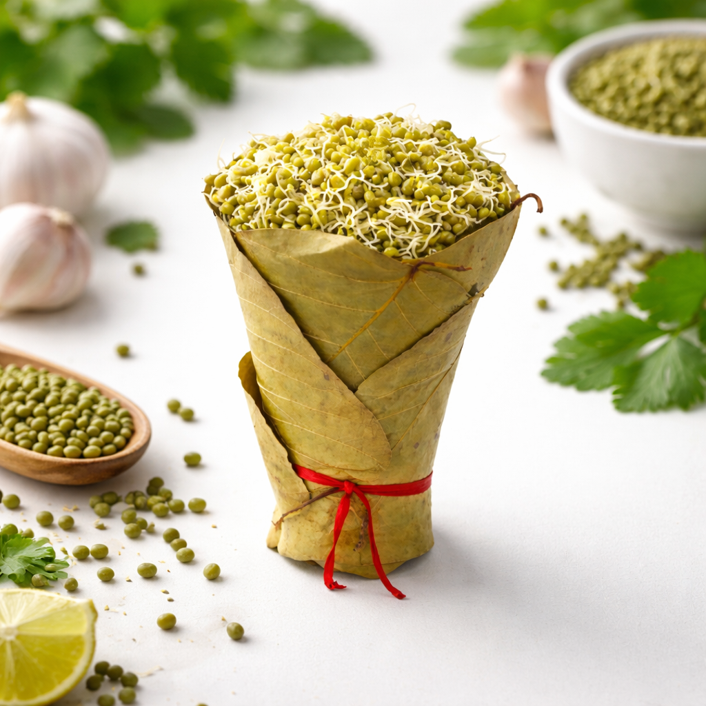 Sprouting green moong