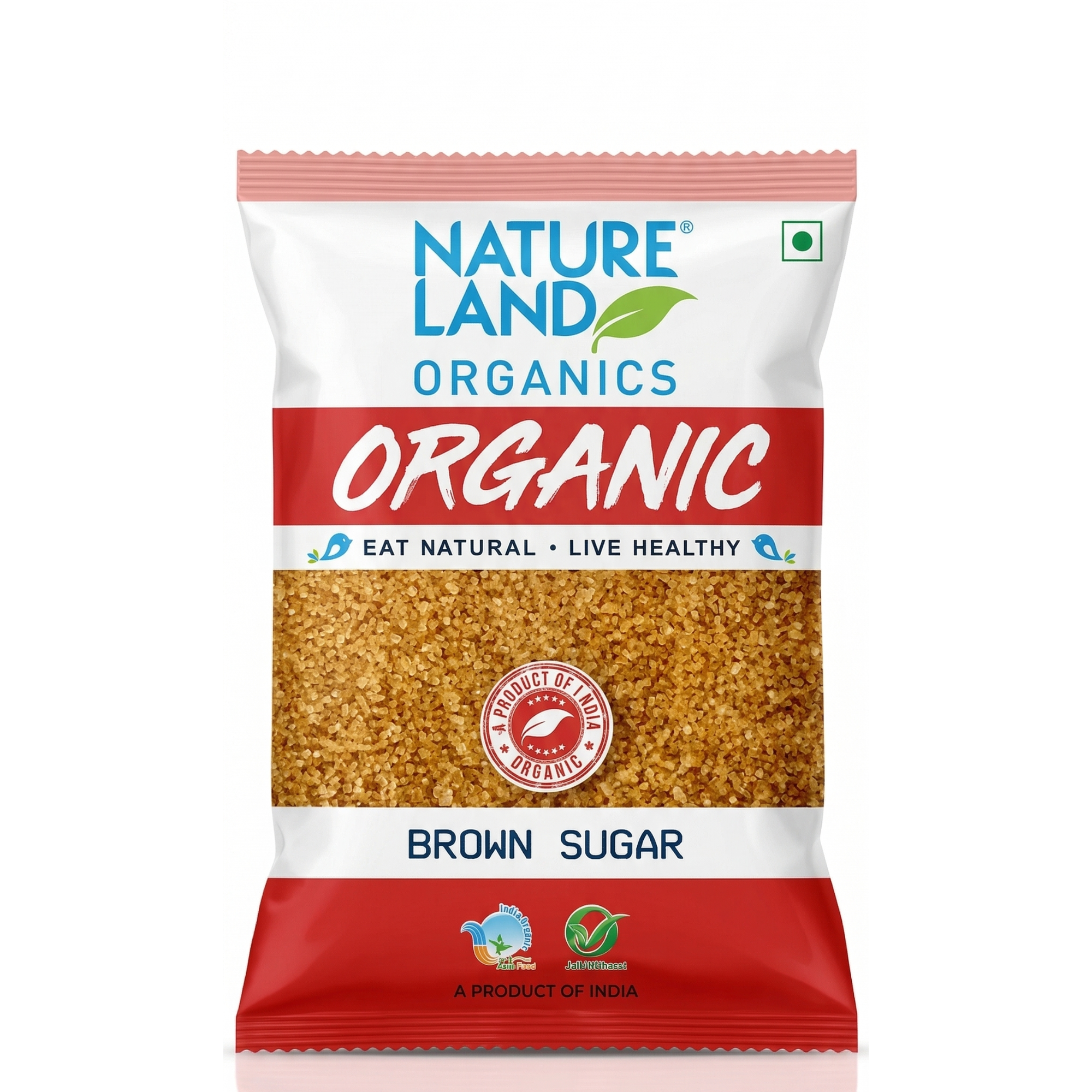 Nature Land Organics Brown Sugar – 100% Organic, Natural & Unrefined Sweetener