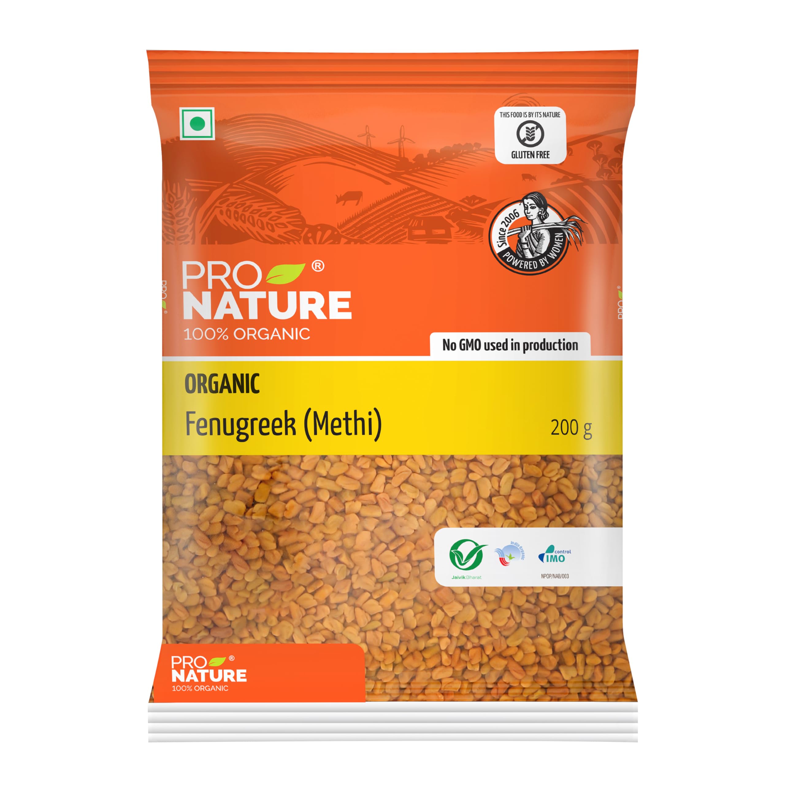 Pro Nature 100% Organic Fenugreek Seeds