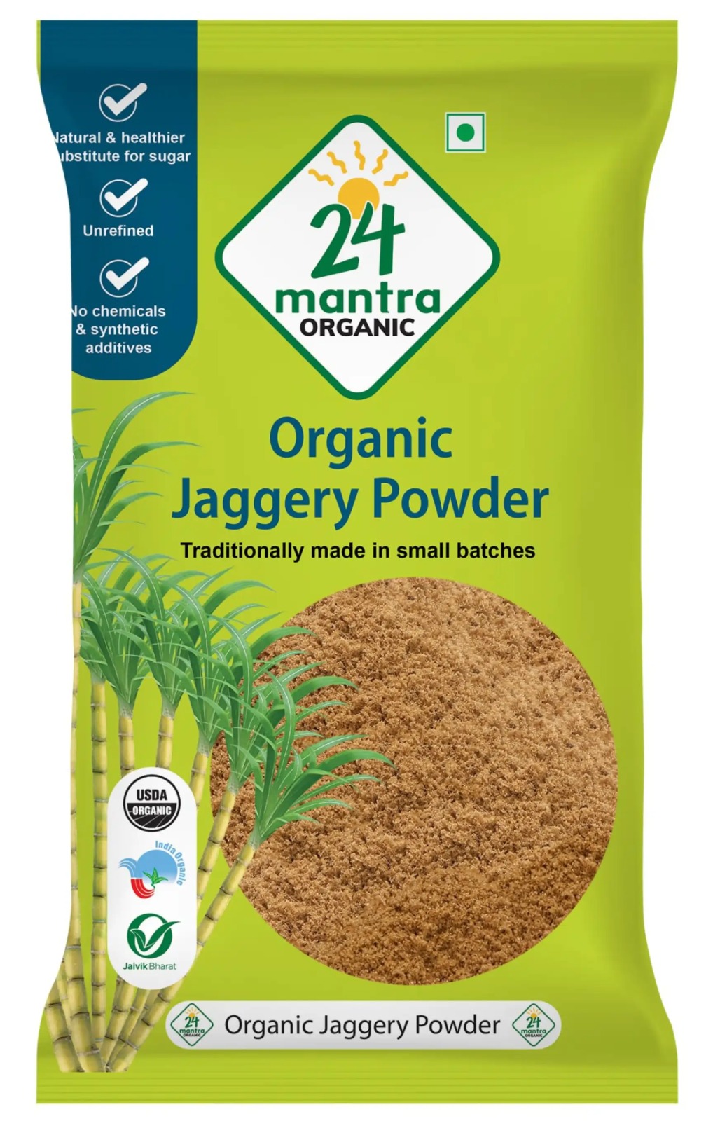 Organic Jaggery Powder 24, mantra