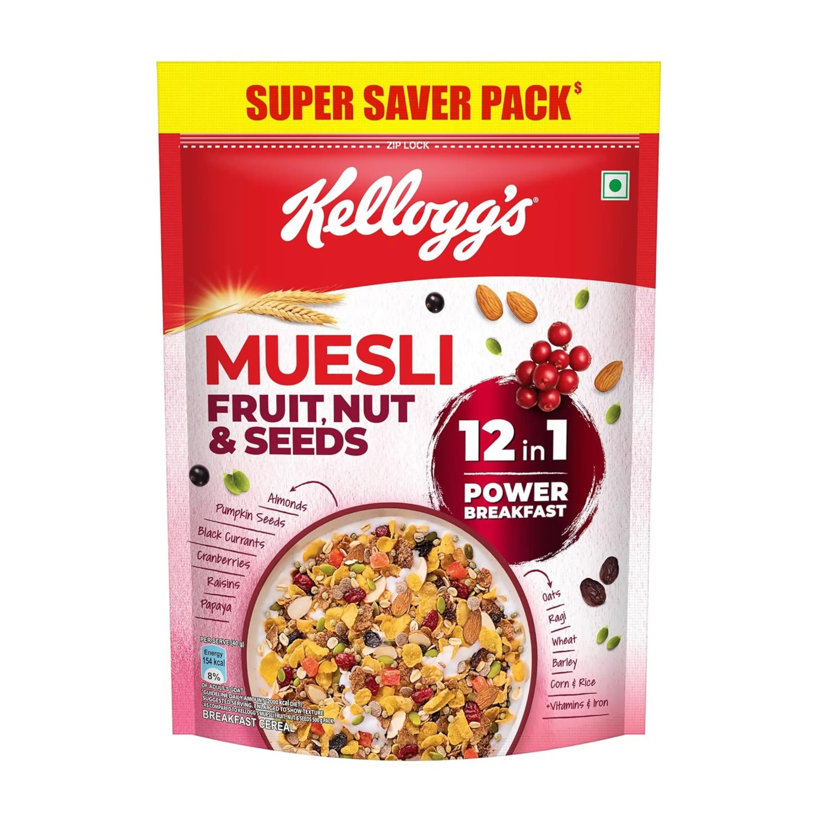 Kellogg's Muesli Fruit, Nut & Seeds