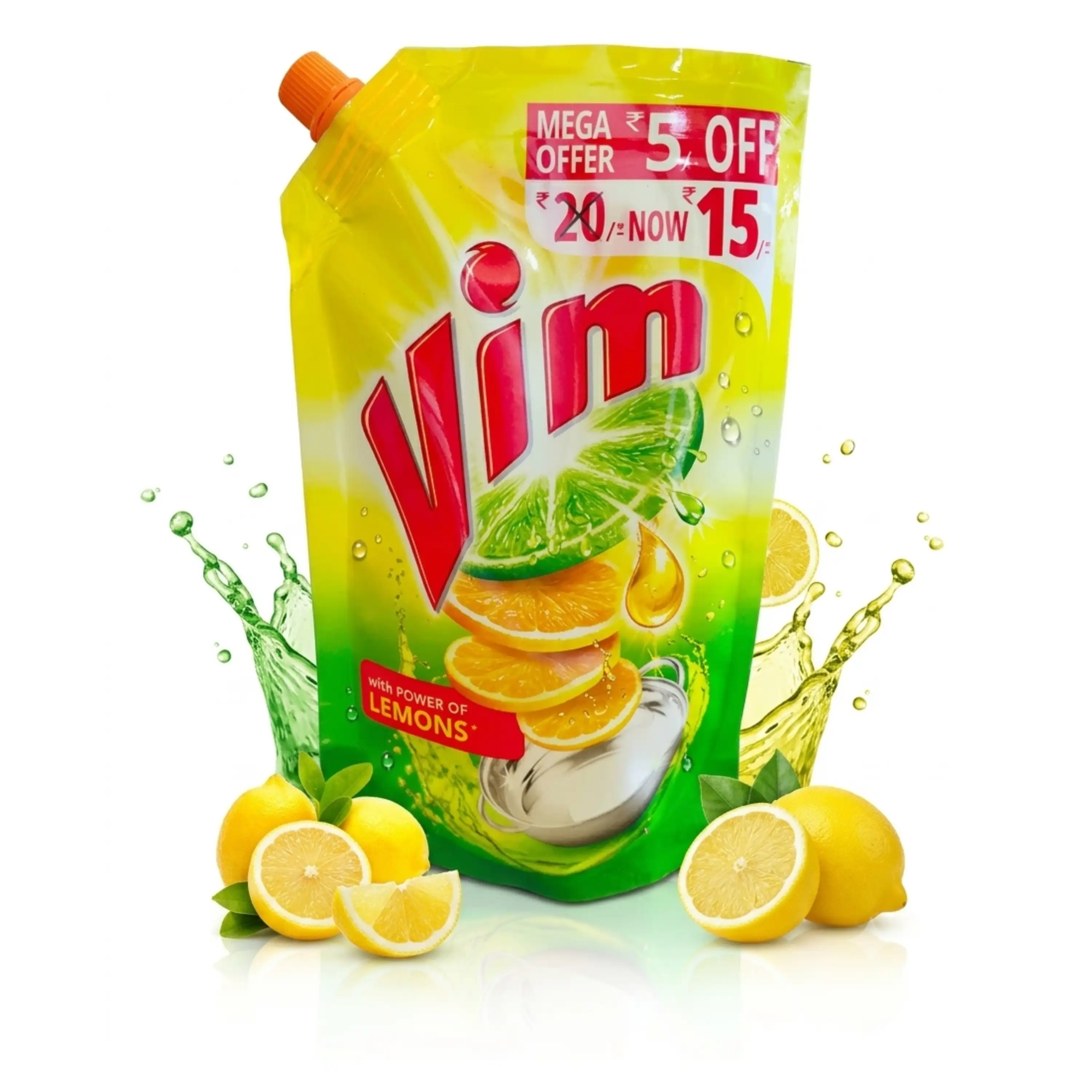 Vim Liquid Dishwas (Pouch)