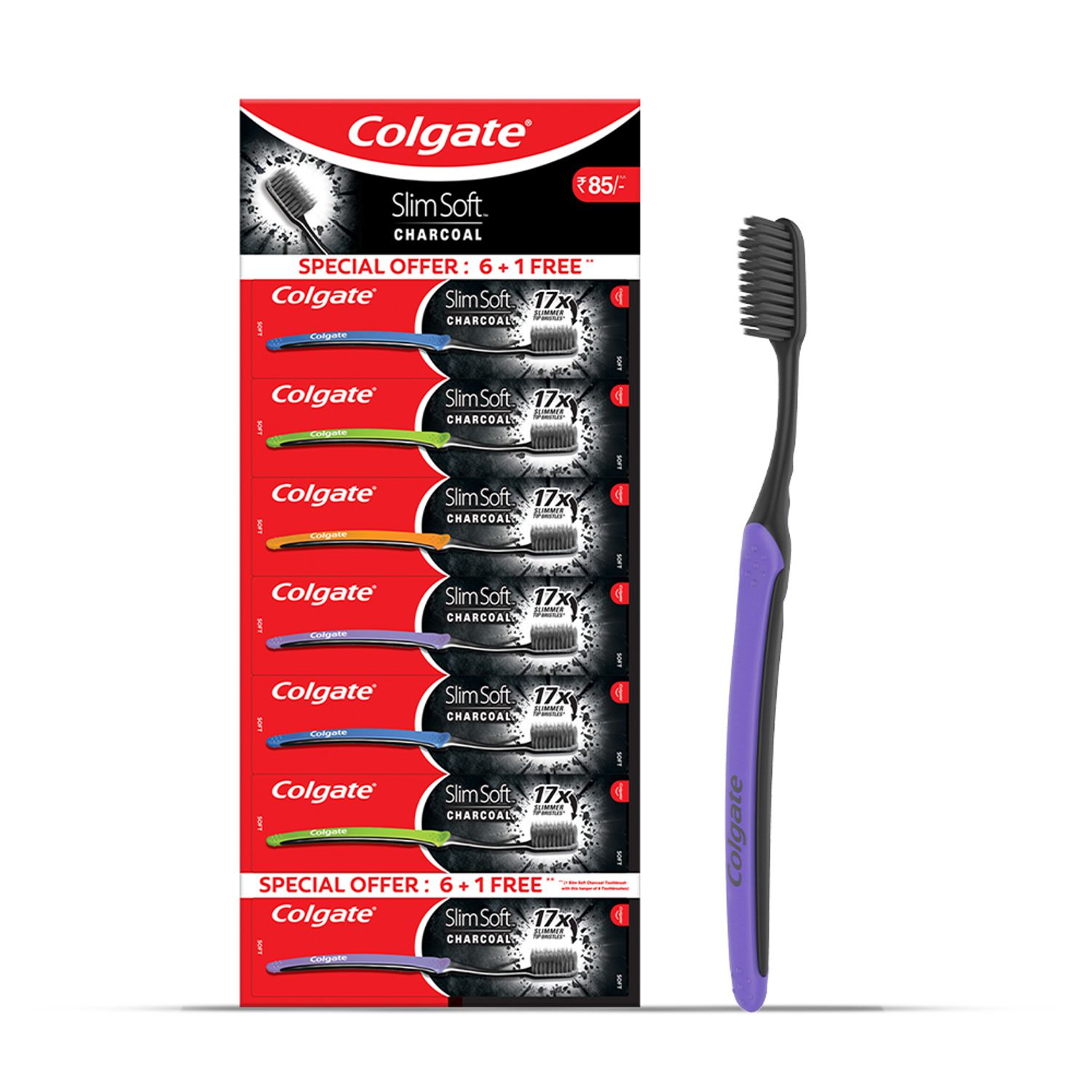 Colgate Slim Soft Charcoal Toothbrush