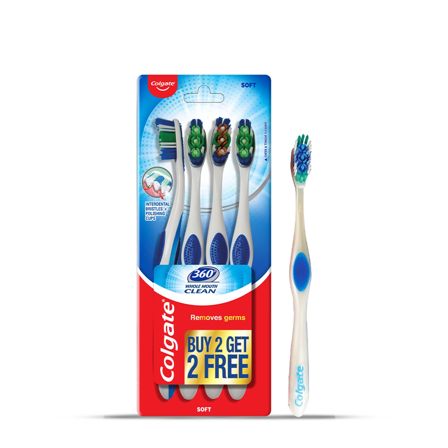 Colgate Whole Mouth Clean Manual Toothbrush