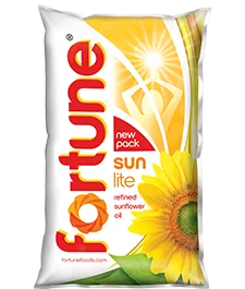 Fortune Sunlite Sunflower Oil 500ml Pouch