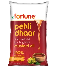 Fortune Pehli Dhaar Mustard Oil 1 litre Pouch