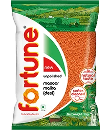 Fortune Unpolished Desi Masoor Malka Dal 1kg
