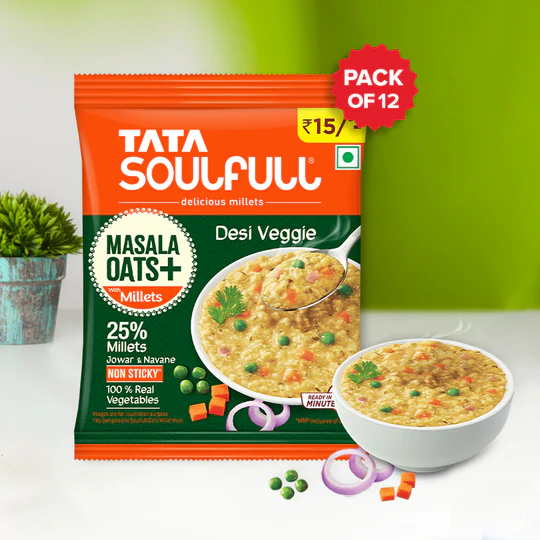 Masala Oats+ - Desi Veggie 14 Pack | 33g