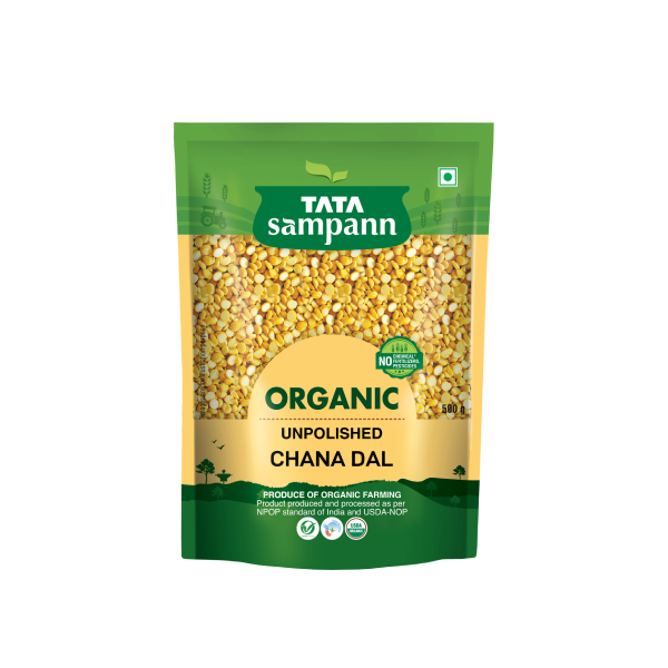 Tata Sampann Organic Unpolished Chana Dal